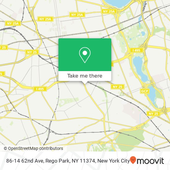 86-14 62nd Ave, Rego Park, NY 11374 map