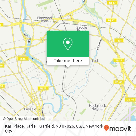 Karl Place, Karl Pl, Garfield, NJ 07026, USA map