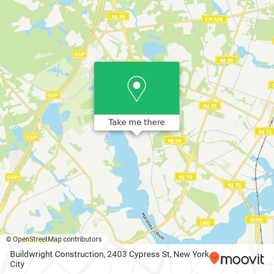 Mapa de Buildwright Construction, 2403 Cypress St