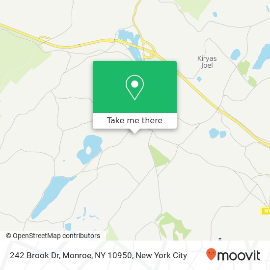 242 Brook Dr, Monroe, NY 10950 map