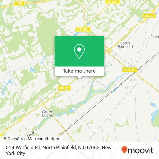 514 Warfield Rd, North Plainfield, NJ 07063 map