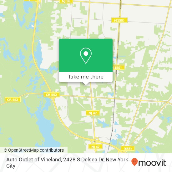 Auto Outlet of Vineland, 2428 S Delsea Dr map