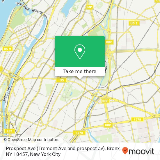 Prospect Ave (Tremont Ave and prospect av), Bronx, NY 10457 map