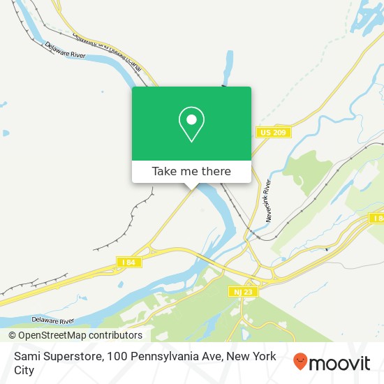 Mapa de Sami Superstore, 100 Pennsylvania Ave