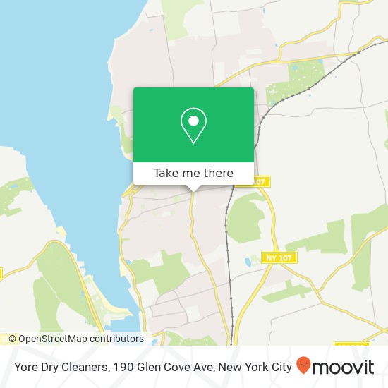 Mapa de Yore Dry Cleaners, 190 Glen Cove Ave