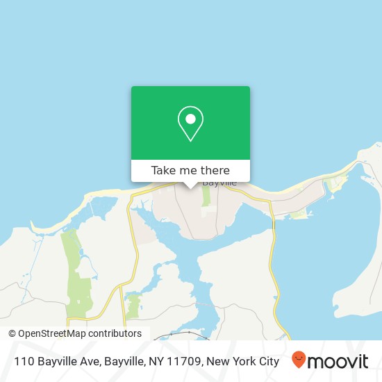 Mapa de 110 Bayville Ave, Bayville, NY 11709