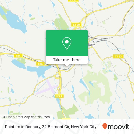 Painters in Danbury, 22 Belmont Cir map