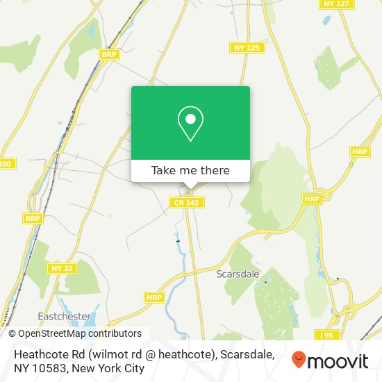 Heathcote Rd (wilmot rd @ heathcote), Scarsdale, NY 10583 map