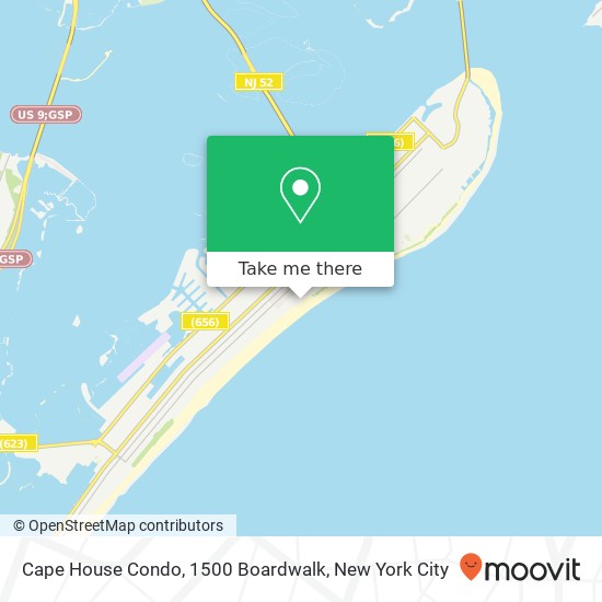 Cape House Condo, 1500 Boardwalk map