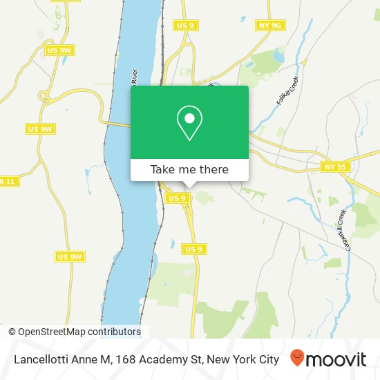 Lancellotti Anne M, 168 Academy St map