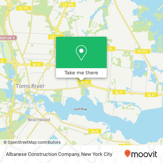 Albanese Construction Company map