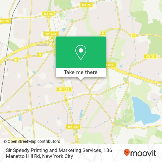 Sir Speedy Printing and Marketing Services, 136 Manetto Hill Rd map