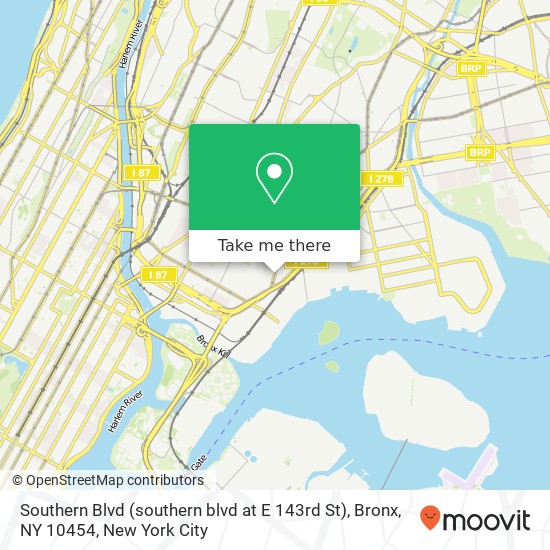 Southern Blvd (southern blvd at E 143rd St), Bronx, NY 10454 map