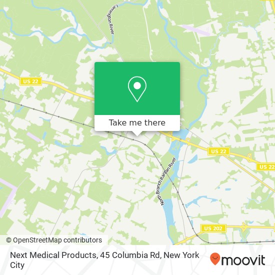 Next Medical Products, 45 Columbia Rd map