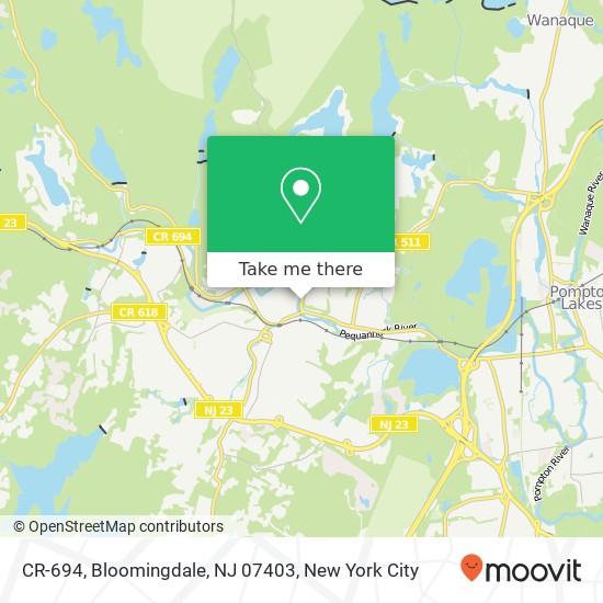 CR-694, Bloomingdale, NJ 07403 map
