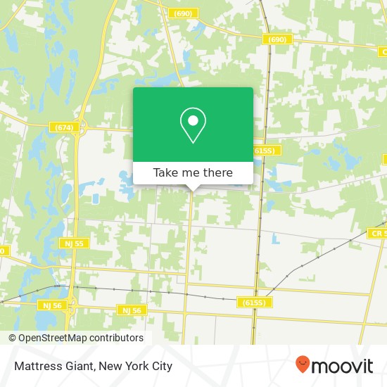 Mapa de Mattress Giant, 1551 N Delsea Dr