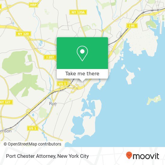 Mapa de Port Chester Attorney