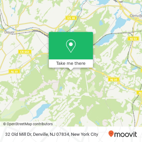 32 Old Mill Dr, Denville, NJ 07834 map