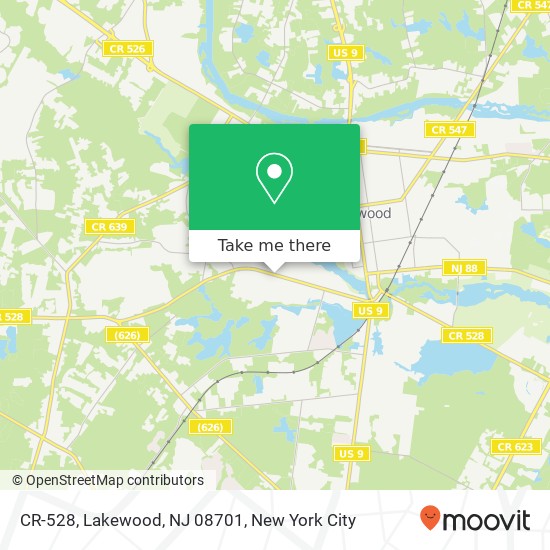 CR-528, Lakewood, NJ 08701 map