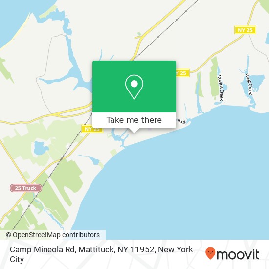 Mapa de Camp Mineola Rd, Mattituck, NY 11952