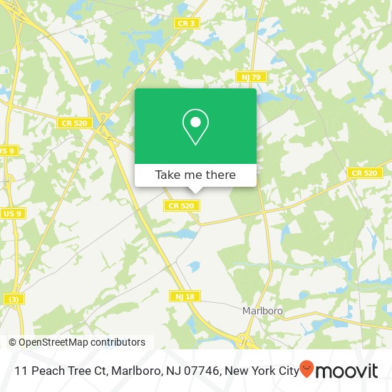 11 Peach Tree Ct, Marlboro, NJ 07746 map