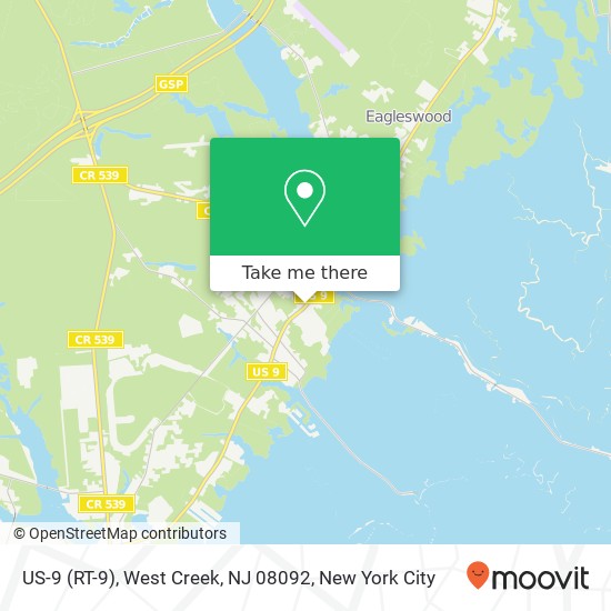 US-9 (RT-9), West Creek, NJ 08092 map