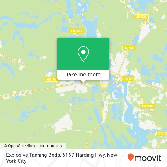 Mapa de Explosive Tanning Beds, 6167 Harding Hwy