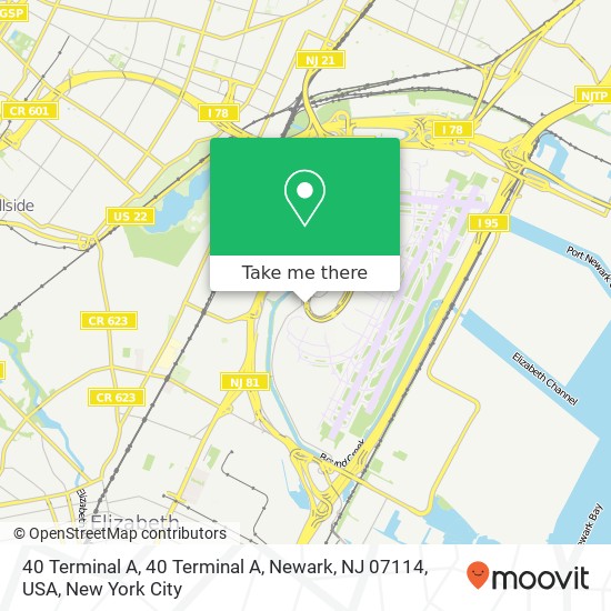 40 Terminal A, 40 Terminal A, Newark, NJ 07114, USA map