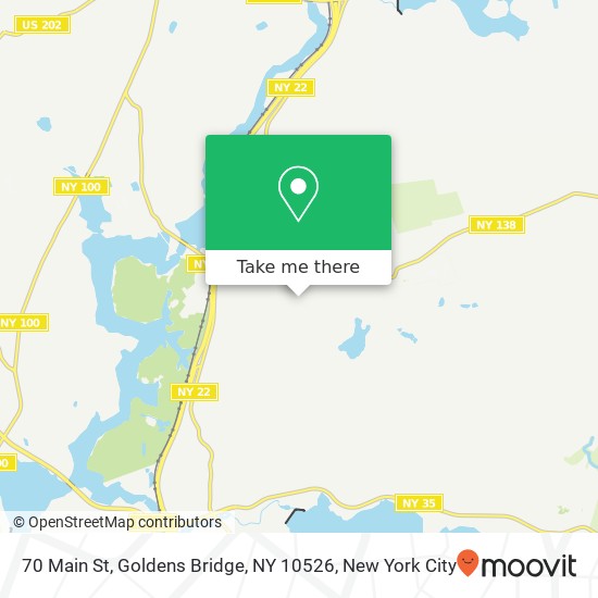 Mapa de 70 Main St, Goldens Bridge, NY 10526