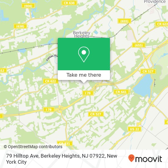 79 Hilltop Ave, Berkeley Heights, NJ 07922 map