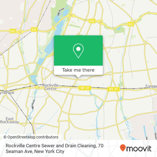 Rockville Centre Sewer and Drain Cleaning, 70 Seaman Ave map