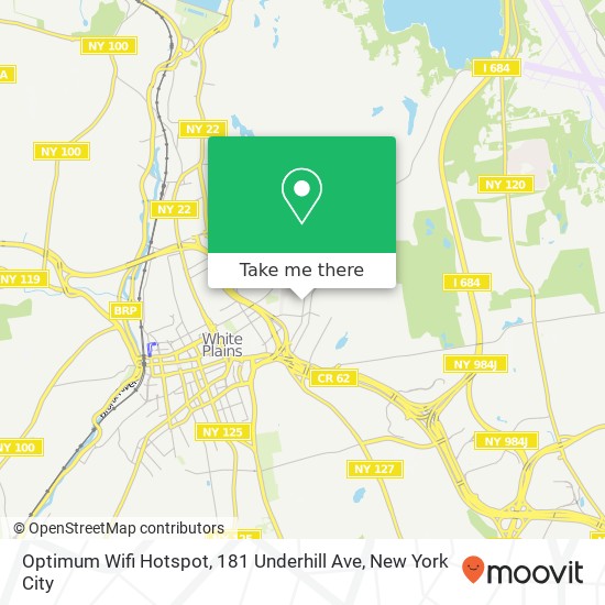 Optimum Wifi Hotspot, 181 Underhill Ave map