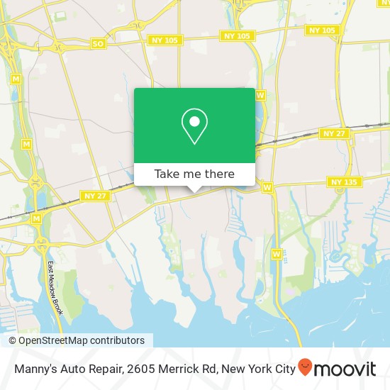 Manny's Auto Repair, 2605 Merrick Rd map