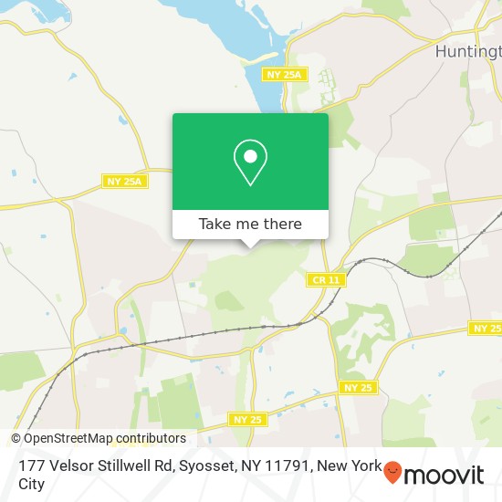 Mapa de 177 Velsor Stillwell Rd, Syosset, NY 11791