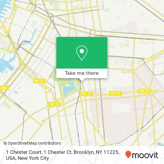 1 Chester Court, 1 Chester Ct, Brooklyn, NY 11225, USA map