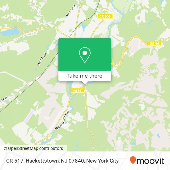 Mapa de CR-517, Hackettstown, NJ 07840