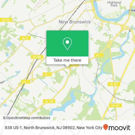 838 US-1, North Brunswick, NJ 08902 map