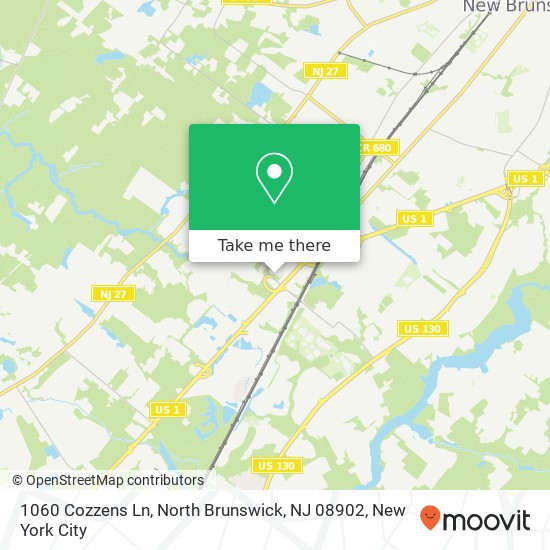 1060 Cozzens Ln, North Brunswick, NJ 08902 map