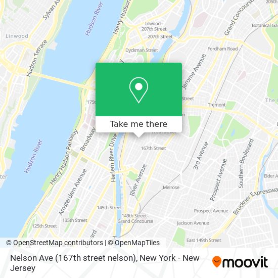 Mapa de Nelson Ave (167th street nelson)
