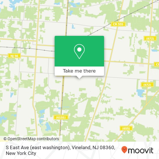 S East Ave (east washington), Vineland, NJ 08360 map