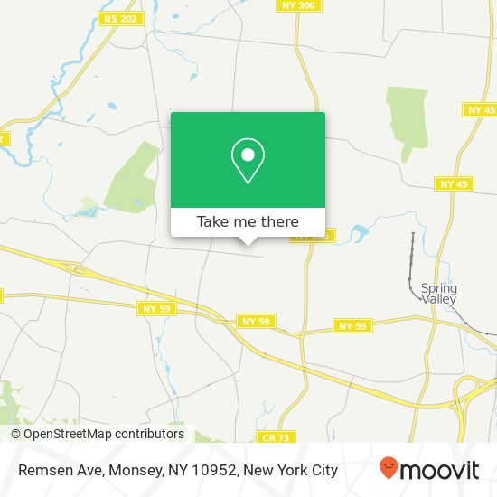 Mapa de Remsen Ave, Monsey, NY 10952
