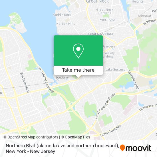 Mapa de Northern Blvd (alameda ave and northern boulevard)