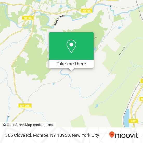 365 Clove Rd, Monroe, NY 10950 map