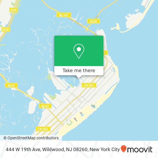444 W 19th Ave, Wildwood, NJ 08260 map