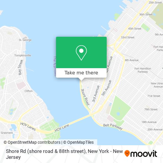 Shore Rd (shore road & 88th street) map