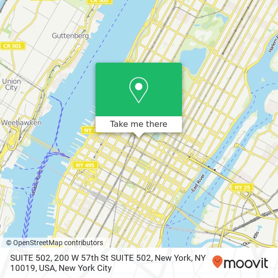 SUITE 502, 200 W 57th St SUITE 502, New York, NY 10019, USA map