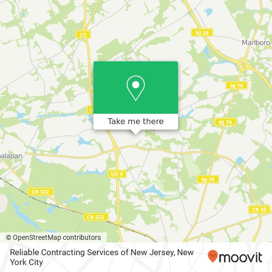 Reliable Contracting Services of New Jersey, 108 Bunker Hill Rd map