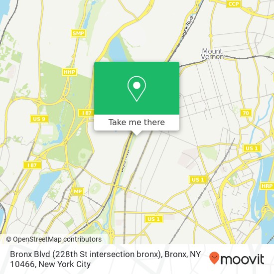 Bronx Blvd (228th St intersection bronx), Bronx, NY 10466 map