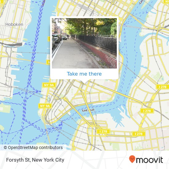Forsyth St, New York, NY 10002 map