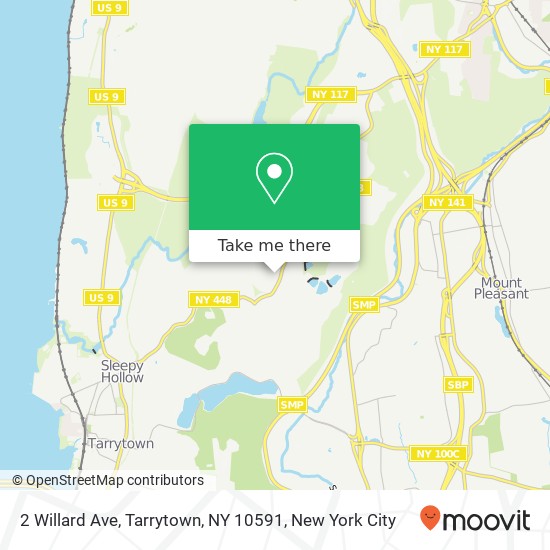 Mapa de 2 Willard Ave, Tarrytown, NY 10591